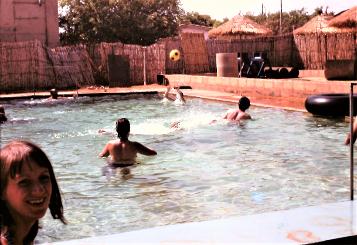 Dogondaji Roads Nigeria swimming pool June 1979