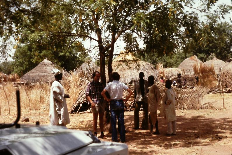 Bakolori Dam project talking with villagers March 1979..Seventies Diary Sokoto Days 